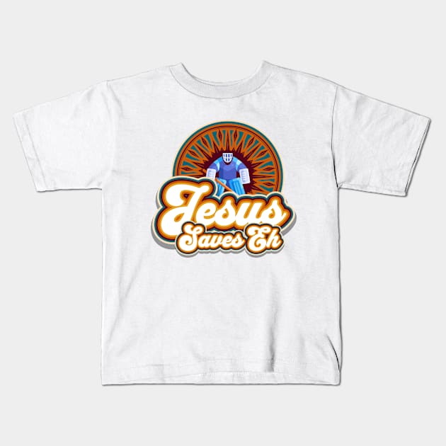 Jesus Saves Eh Kids T-Shirt by Church Store